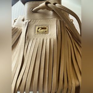 Dooney & Bourke Vintage Fringed Draw-String Purse